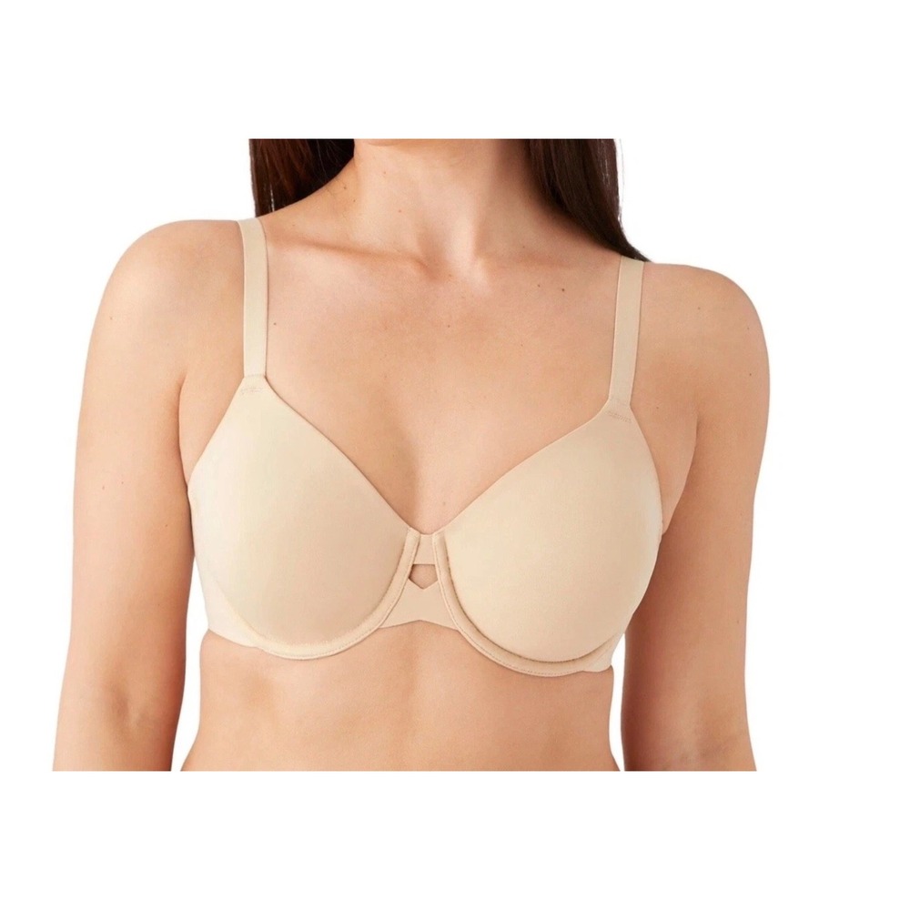 Wacoal 855342 Superbly Smooth Underwire Bra Sand Sz 36C EUC